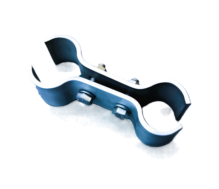 ZSI T3012S Beta Twin Tube Clamp Assembly – 3/4 Inch, Steel, Vibration-Dampening, USA