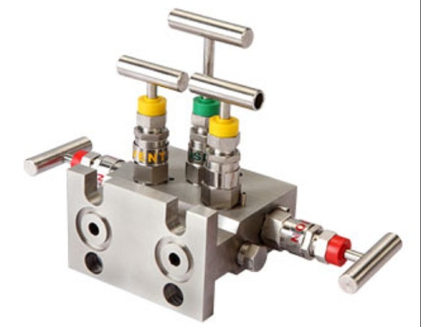 5 Valve Manifold, T Type – Direct Mounting, One Side Flange